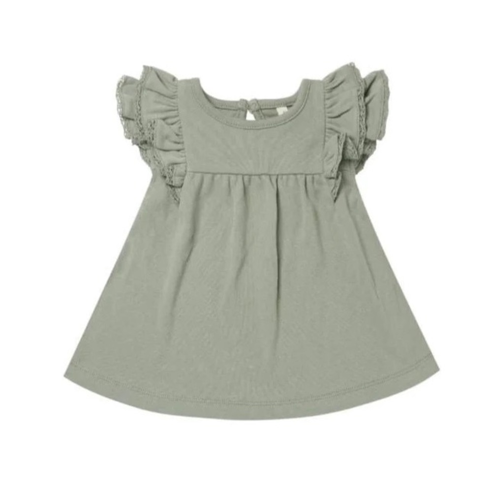 🆕 Quincy Mae 💚 Flutter Dress 6-12M NWT